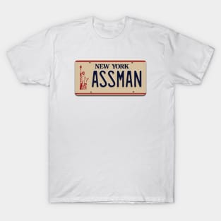 Kramer's ASSMAN License Plate T-Shirt